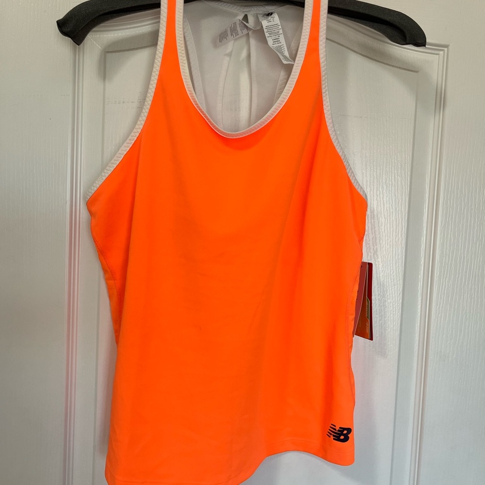 New Balance Women's Orange Tank Top, L, NWT